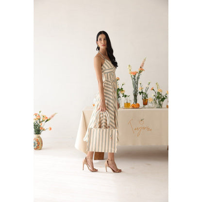 Baise Gaba Thistle Striped Tote Bag