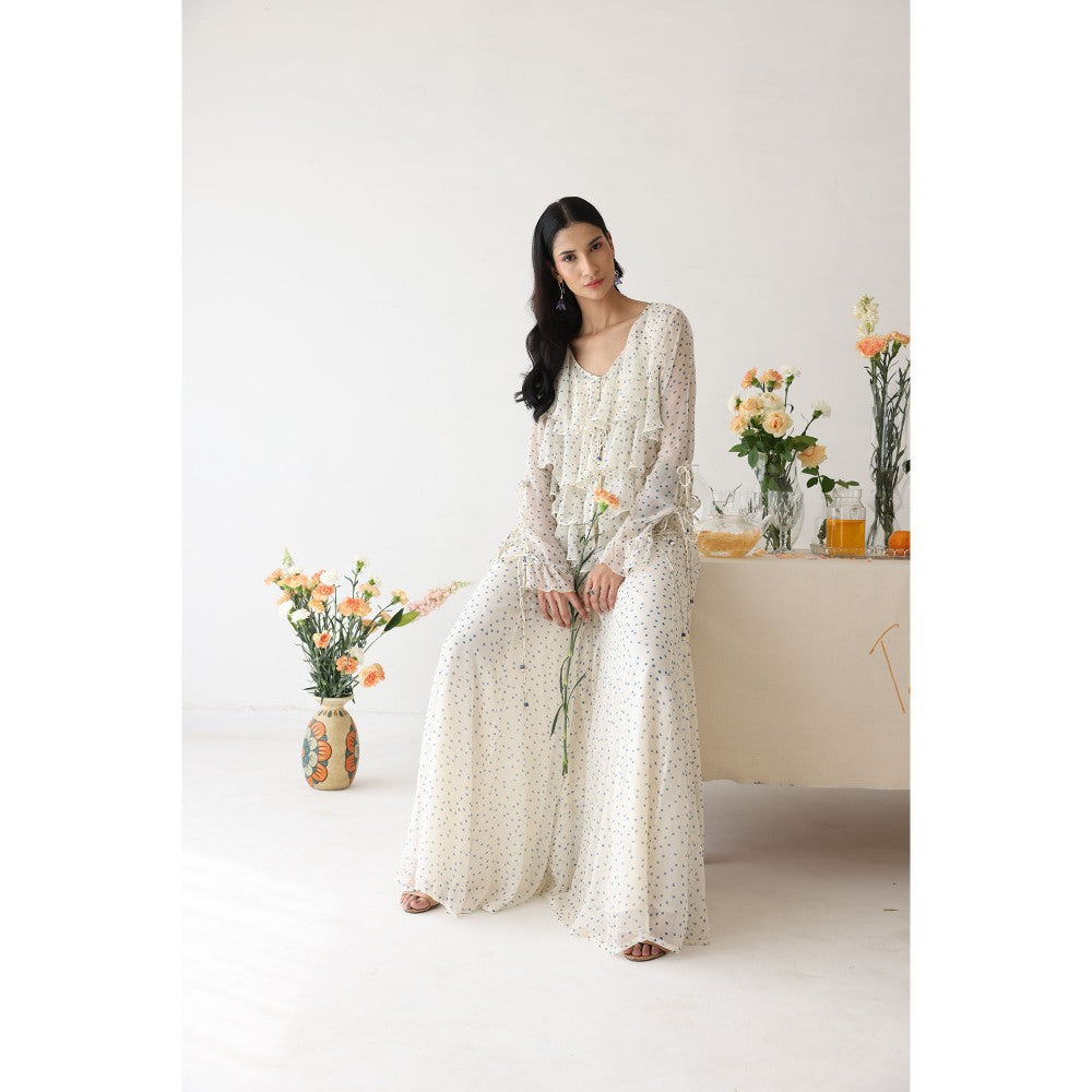 Baise Gaba Glitzy Inner and Top with Palazzo (Set of 3)