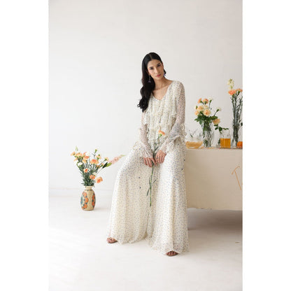 Baise Gaba Glitzy Inner and Top with Palazzo (Set of 3)