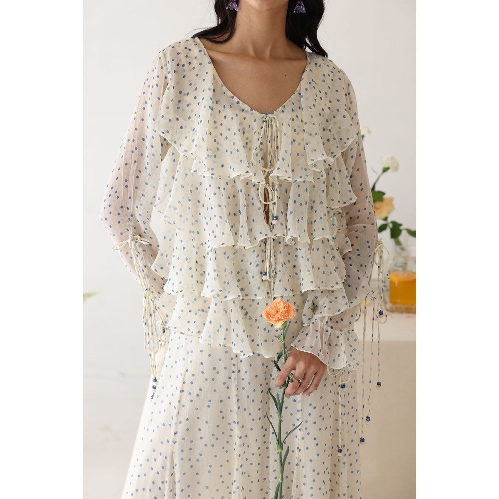 Baise Gaba Glitzy Inner and Top with Palazzo (Set of 3)