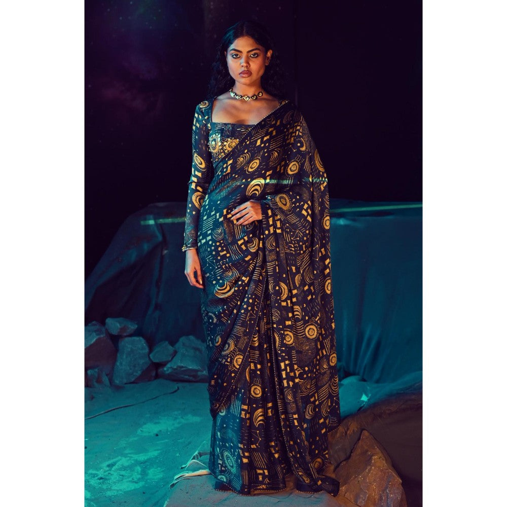 Baise Gaba Quasar Saree with Unstitched Blouse