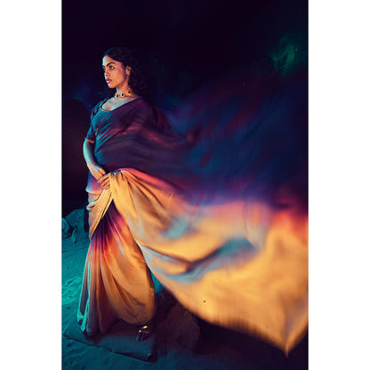 Baise Gaba Kshitij Saree with Stitched Blouse