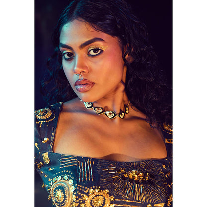 Baise Gaba Quasar Saree with Stitched Blouse