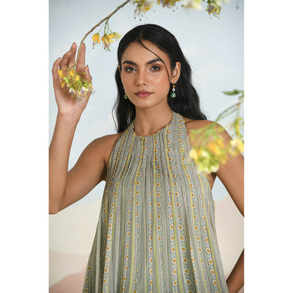 Baise Gaba Windsong Green Top with Sharara