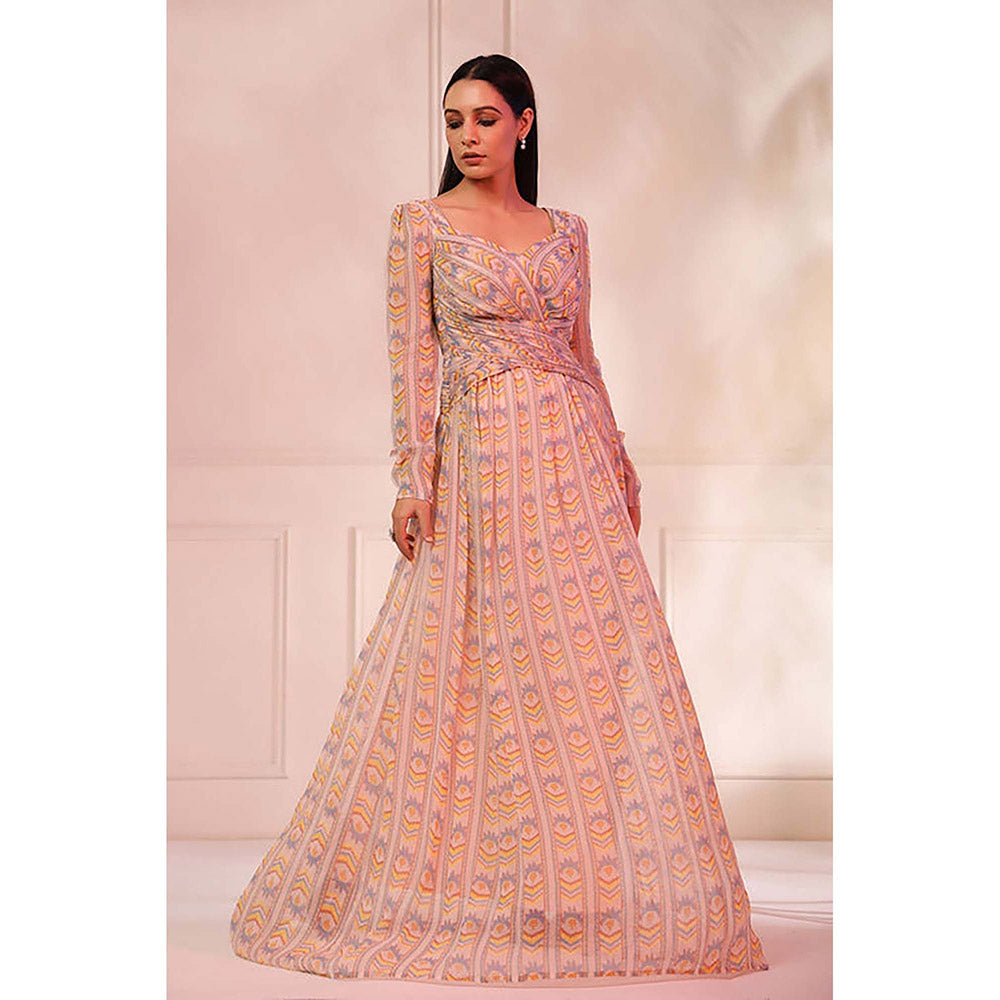 Baise Gaba Nazm Beige Maxi Dress