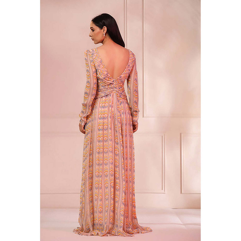 Baise Gaba Nazm Beige Maxi Dress