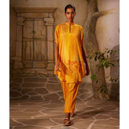 Basil Leaf Yellow Kurta with Pant and Inner (Set of 3)