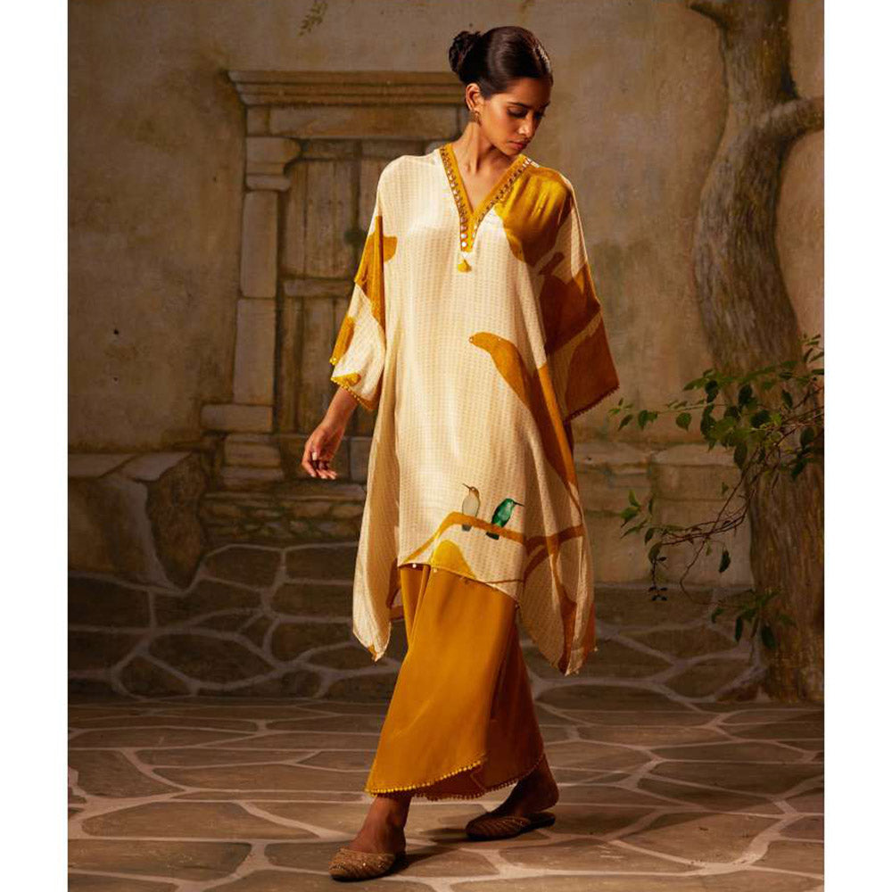 Basil Leaf Yellow Kurta with Palazzo (Set of 2)