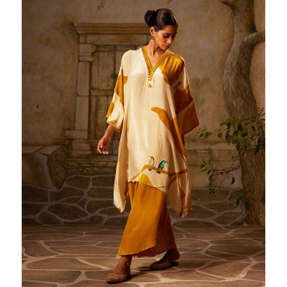 Basil Leaf Yellow Kurta with Palazzo (Set of 2)