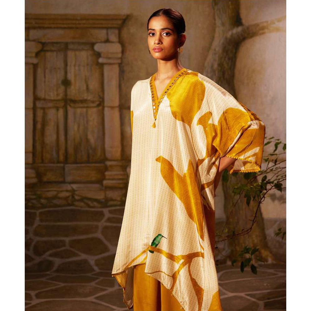 Basil Leaf Yellow Kurta with Palazzo (Set of 2)