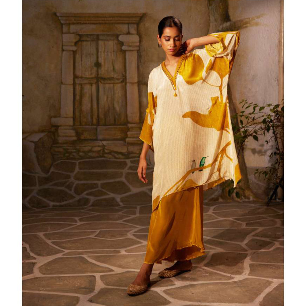 Basil Leaf Yellow Kurta with Palazzo (Set of 2)
