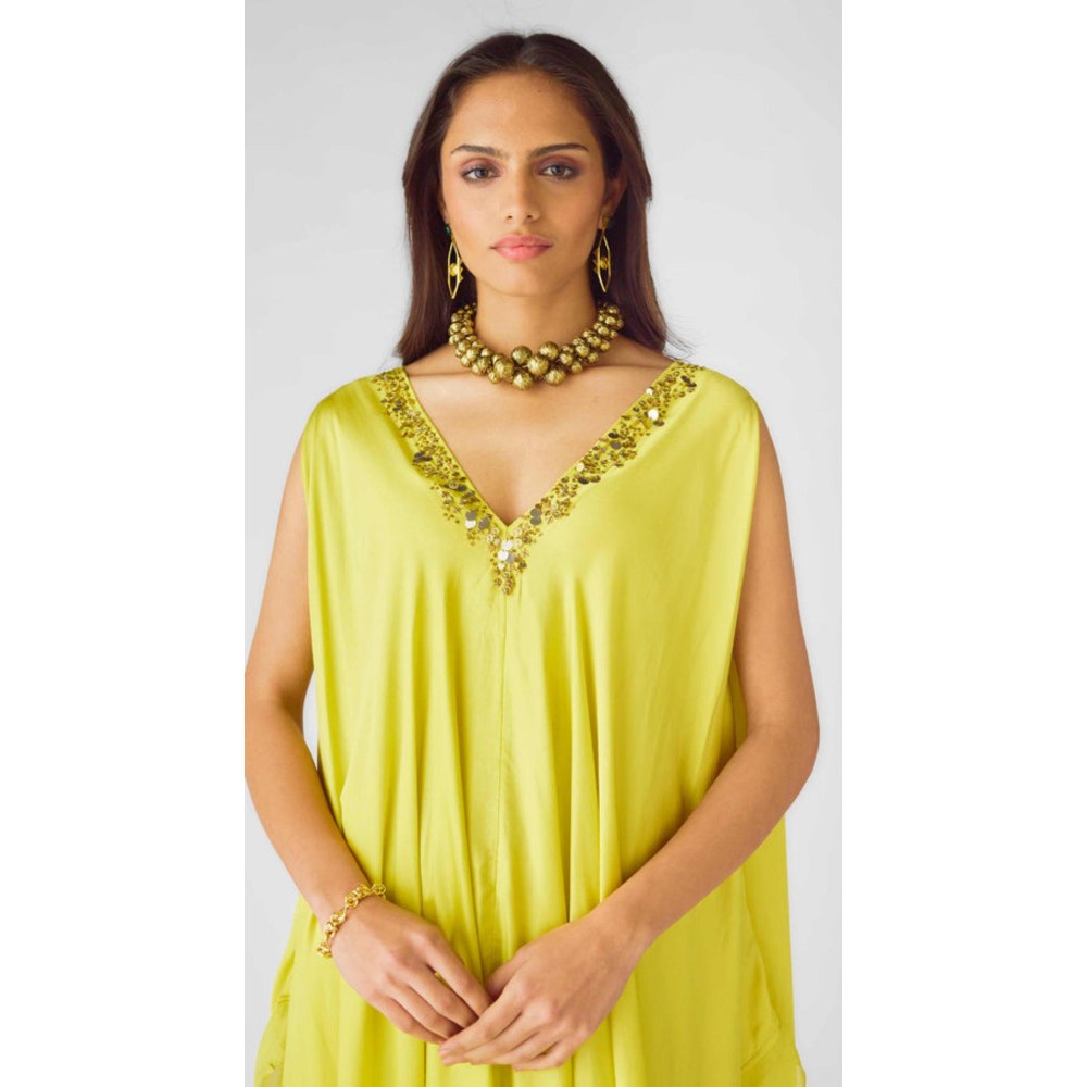 Basanti Kapde aur Koffee The Mystical Savanna Kaftan With Pant