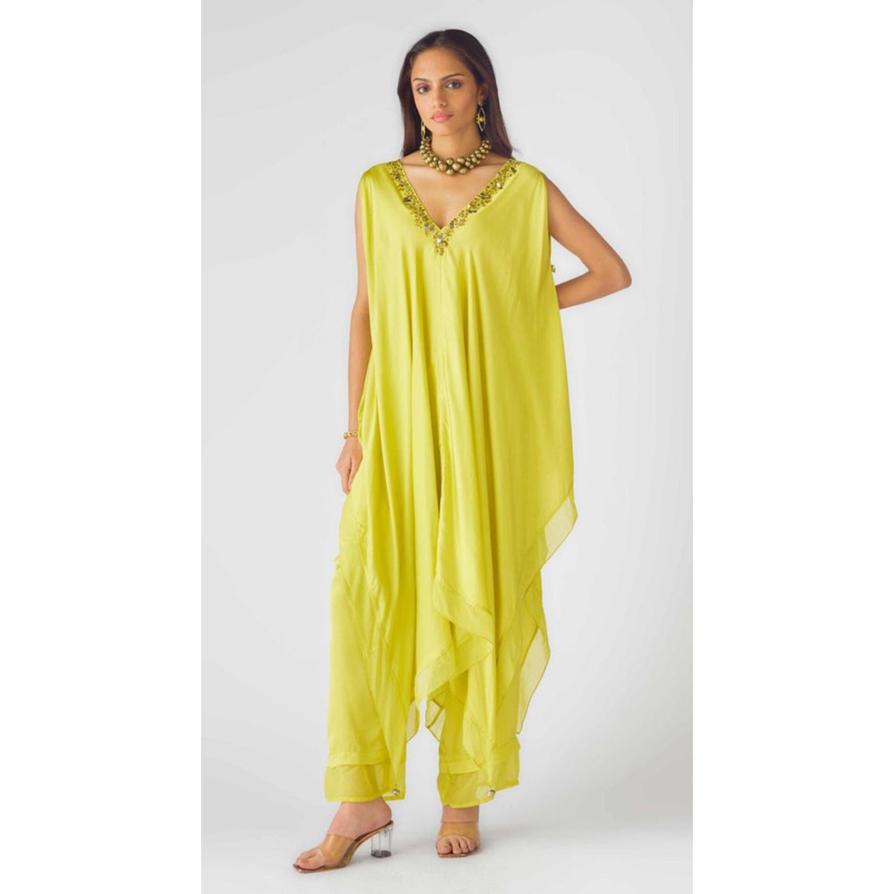 Basanti Kapde aur Koffee The Mystical Savanna Kaftan With Pant