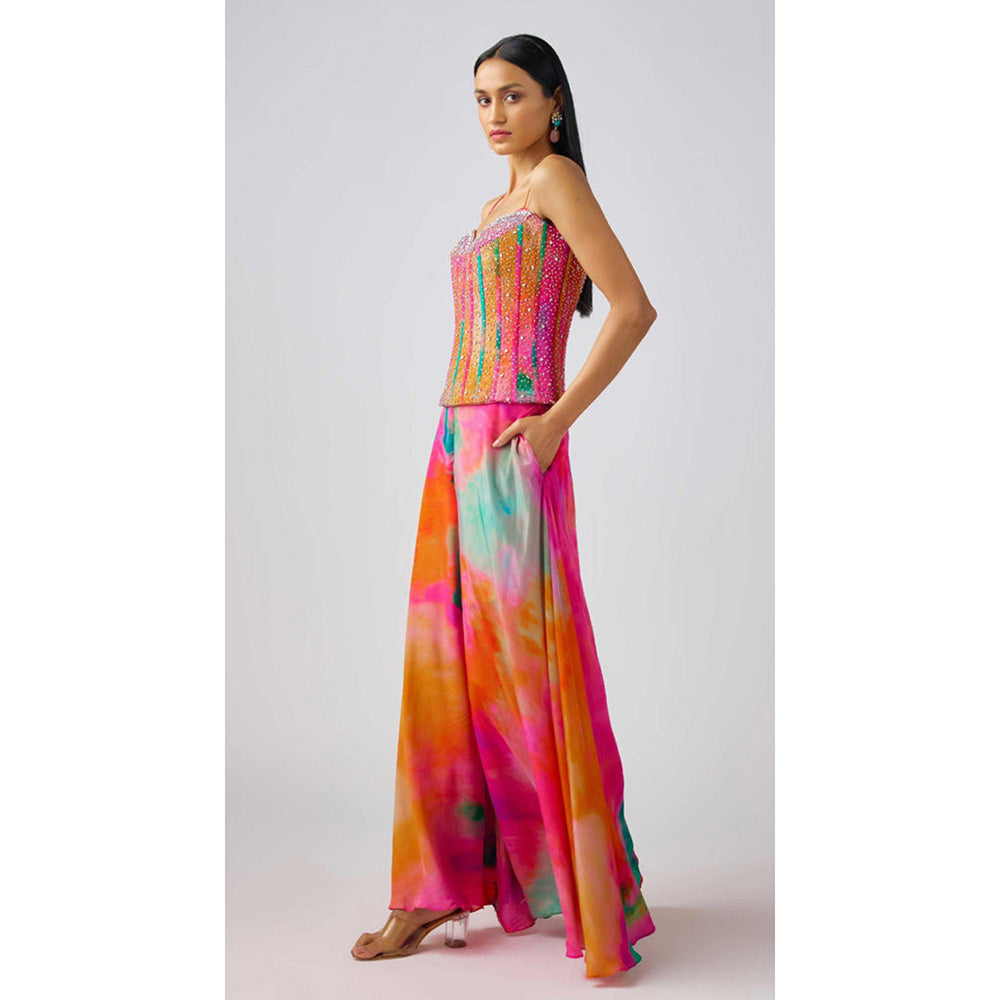Basanti Kapde aur Koffee The Sunscape Drift Corset Blouse With Sharara