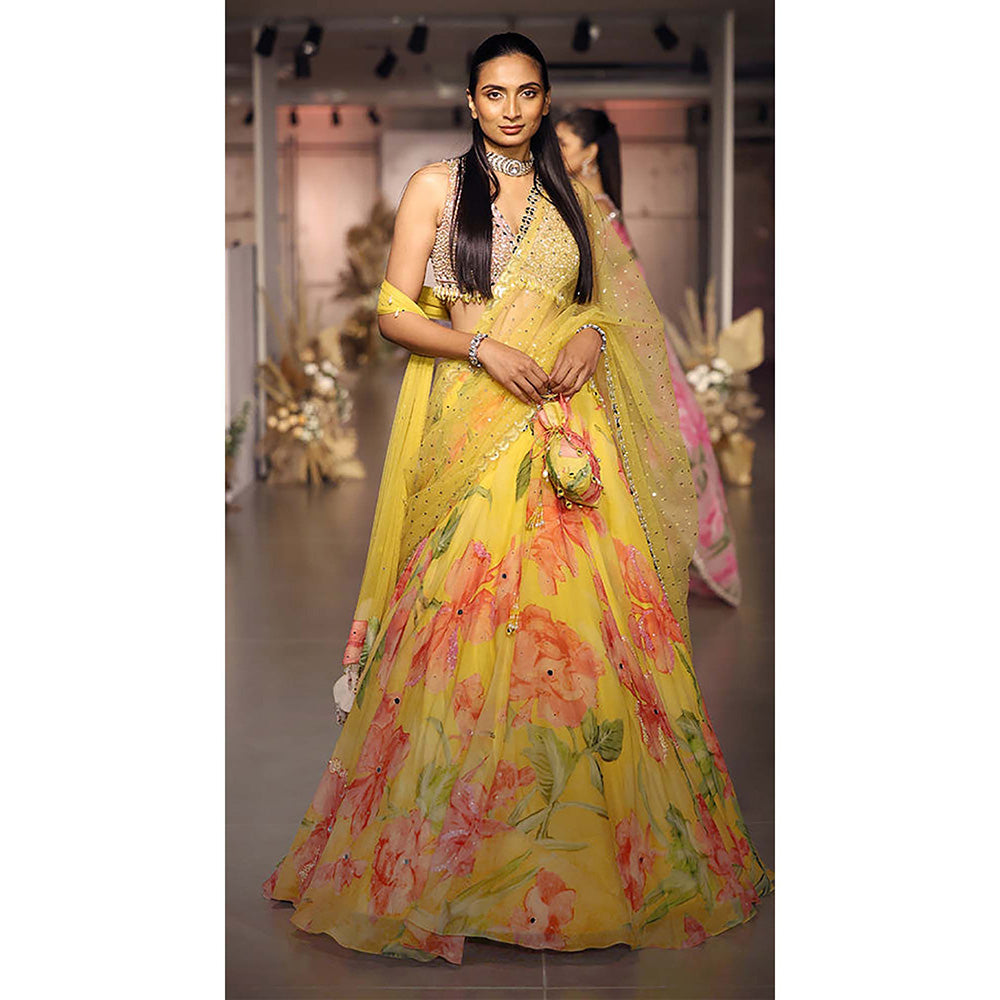 Basanti Kapde aur Koffee The Wild Marigold Lehenga with Blouse and Dupatta