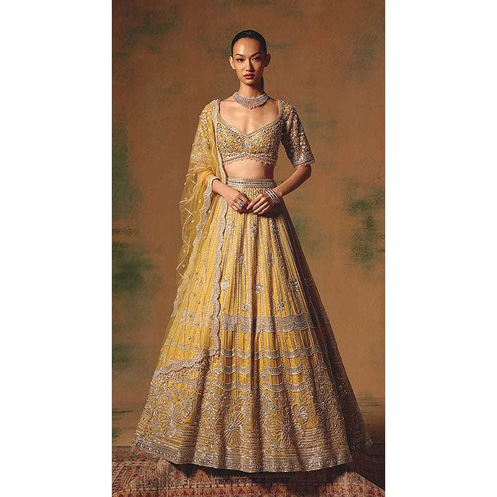 Basanti Kapde aur Koffee The Glint Of Sunshine Lehenga with Blouse and Dupatta