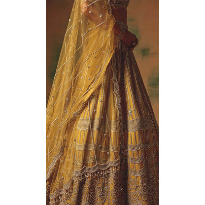 Basanti Kapde aur Koffee The Glint Of Sunshine Lehenga with Blouse and Dupatta