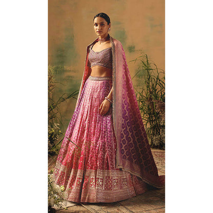 Basanti Kapde aur Koffee The Wildrose Lehenga with Blouse and Dupatta