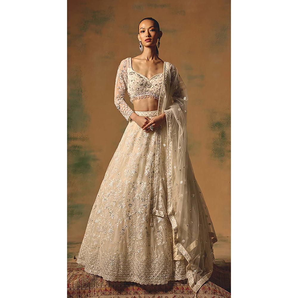 Basanti Kapde aur Koffee The Moonflower Lehenga with Blouse and Dupatta