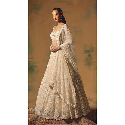 Basanti Kapde aur Koffee The Moonflower Lehenga with Blouse and Dupatta