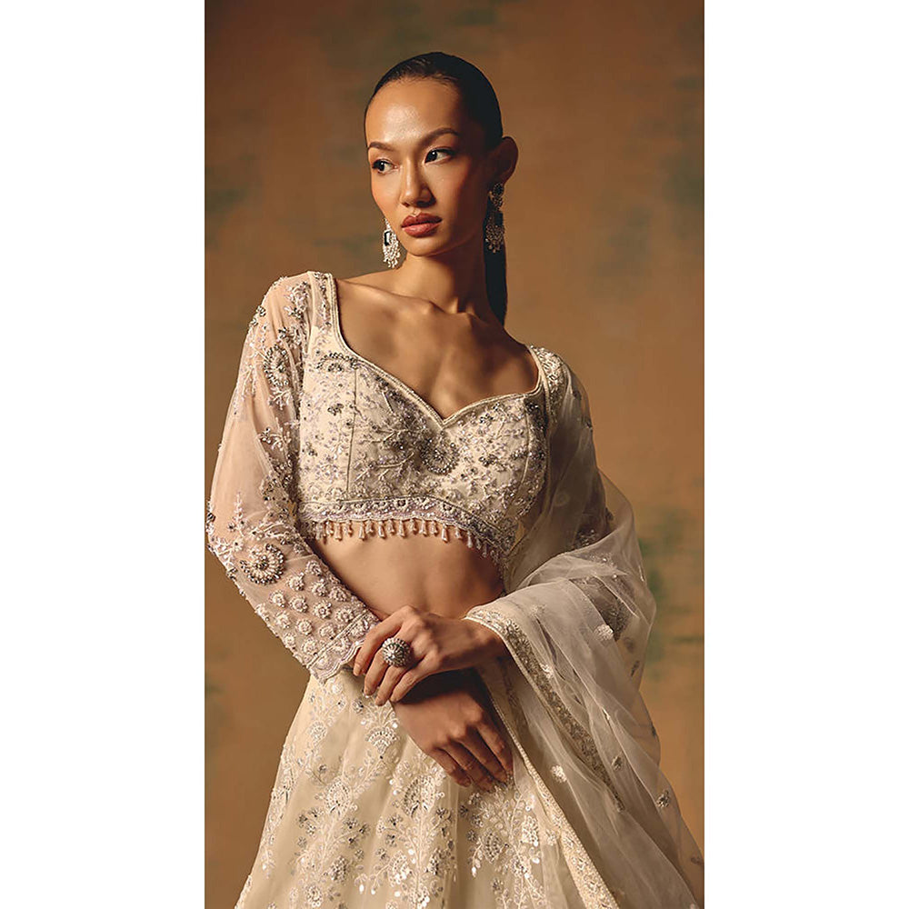 Basanti Kapde aur Koffee The Moonflower Lehenga with Blouse and Dupatta