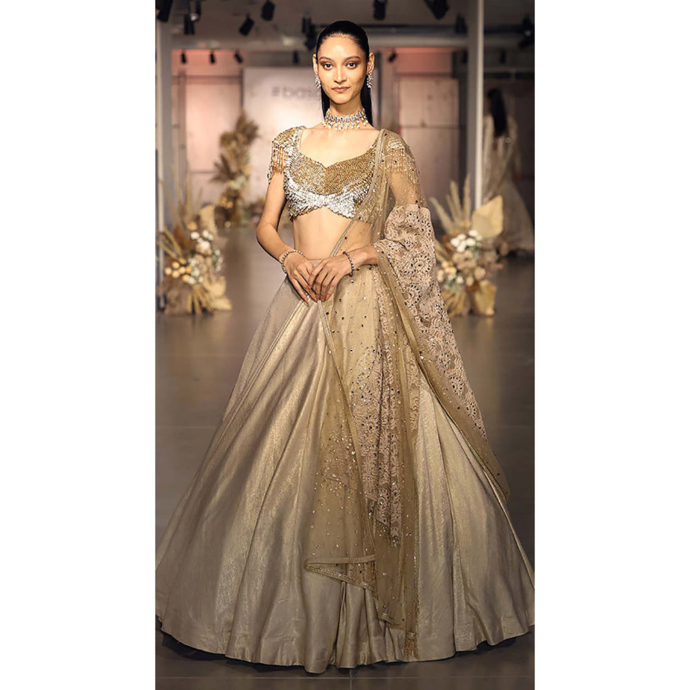 Basanti Kapde aur Koffee The Celestial Glow Lehenga with Blouse and Dupatta