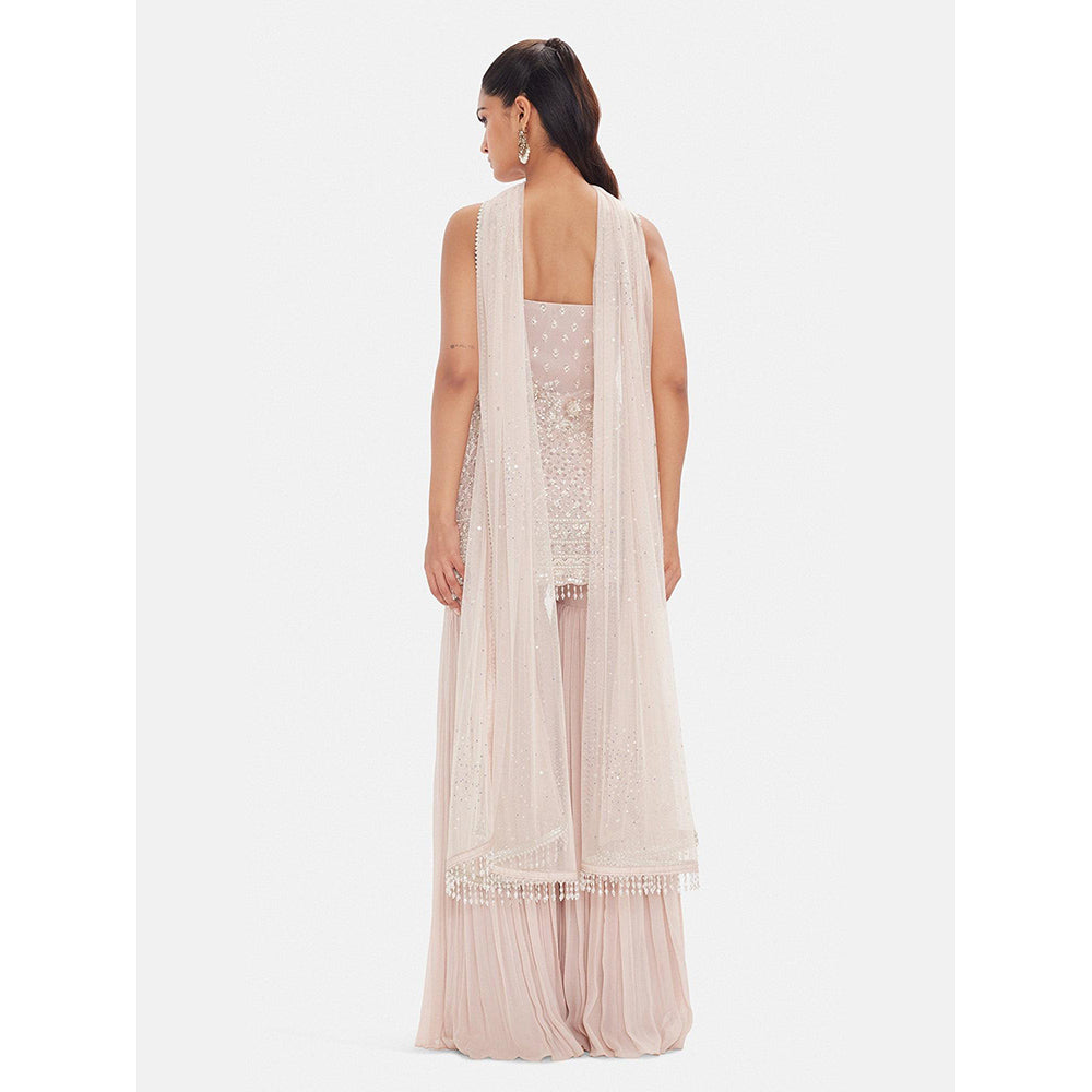Basanti Kapde aur Koffee The Frosted Tulip Kurta with Sharara and Dupatta