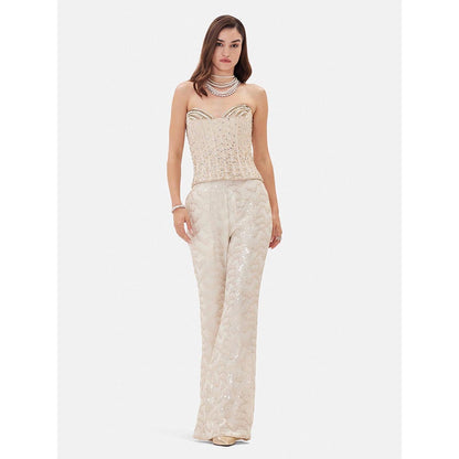 Basanti Kapde aur Koffee The Celestial Ivory Embroidered Co-ord Set