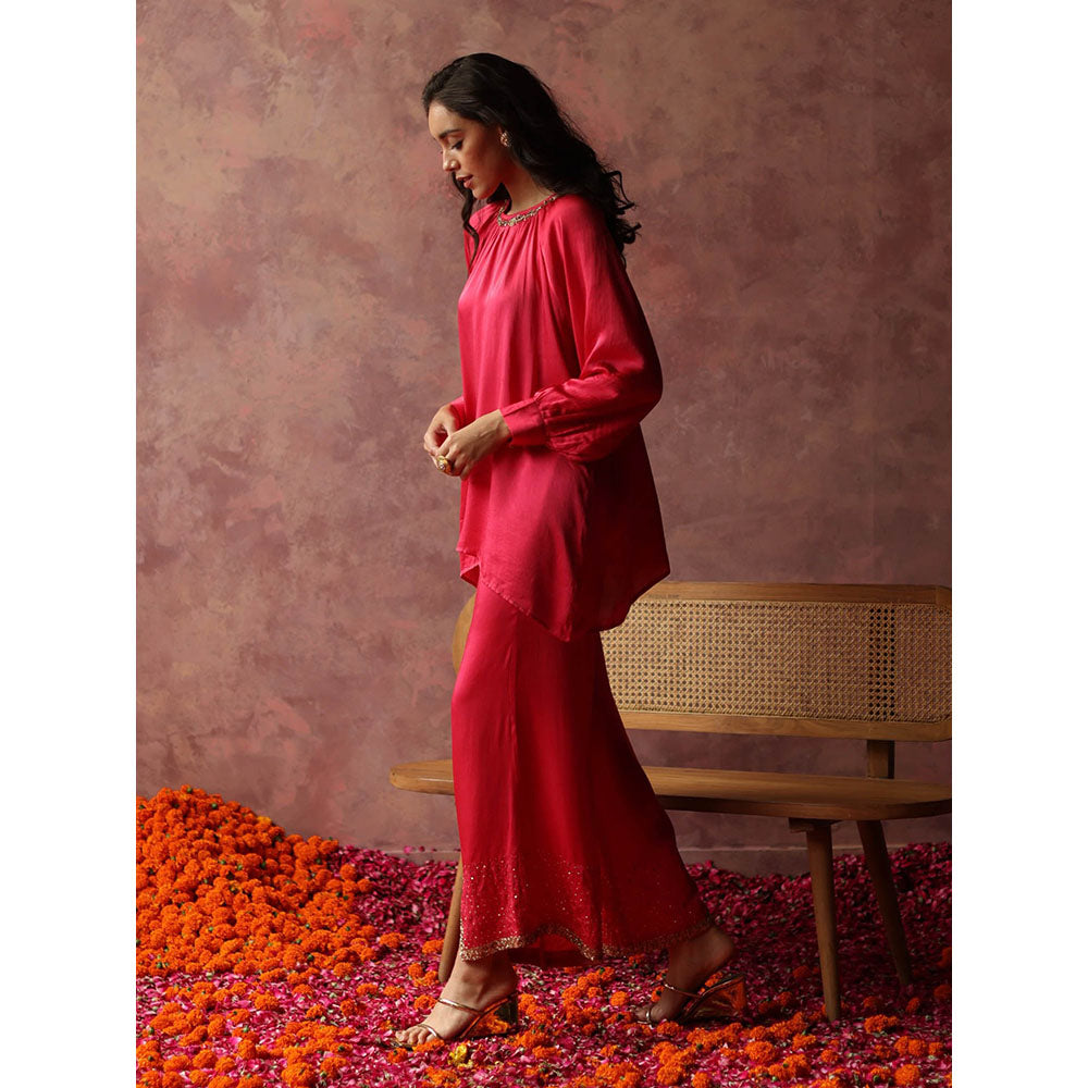 Begum Pret Ishaaira Pink Co-Ord (Set of 2)