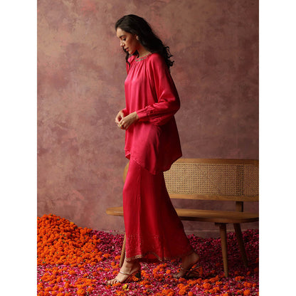 Begum Pret Ishaaira Pink Co-Ord (Set of 2)