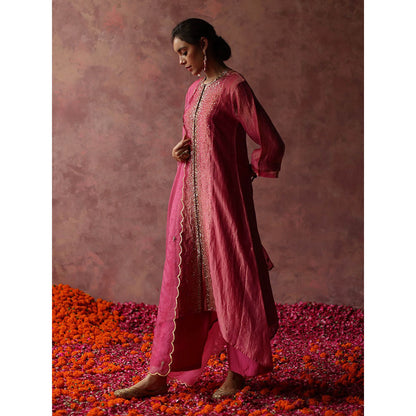 Begum Pret Paakizah Pink Kurta (Set of 4)