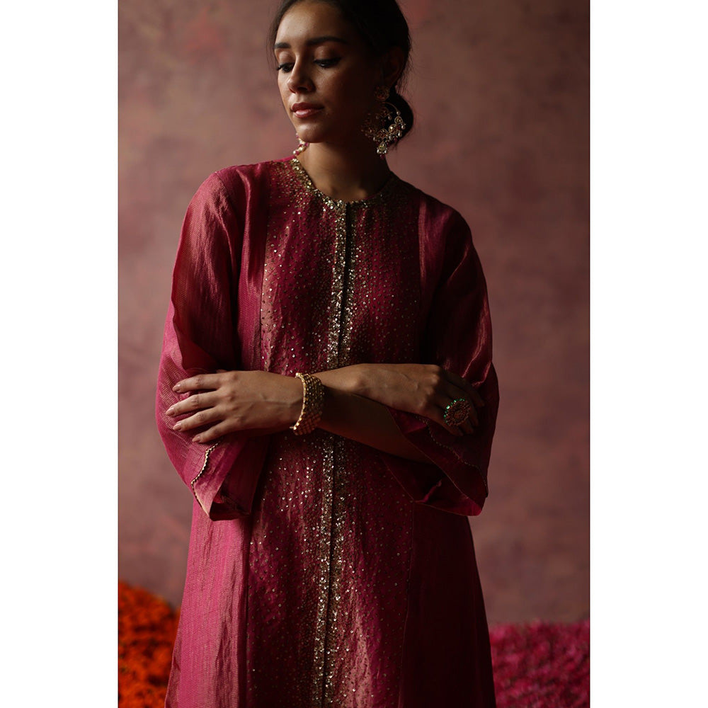 Begum Pret Paakizah Pink Kurta (Set of 4)