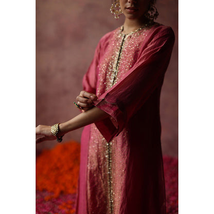 Begum Pret Paakizah Pink Kurta (Set of 4)
