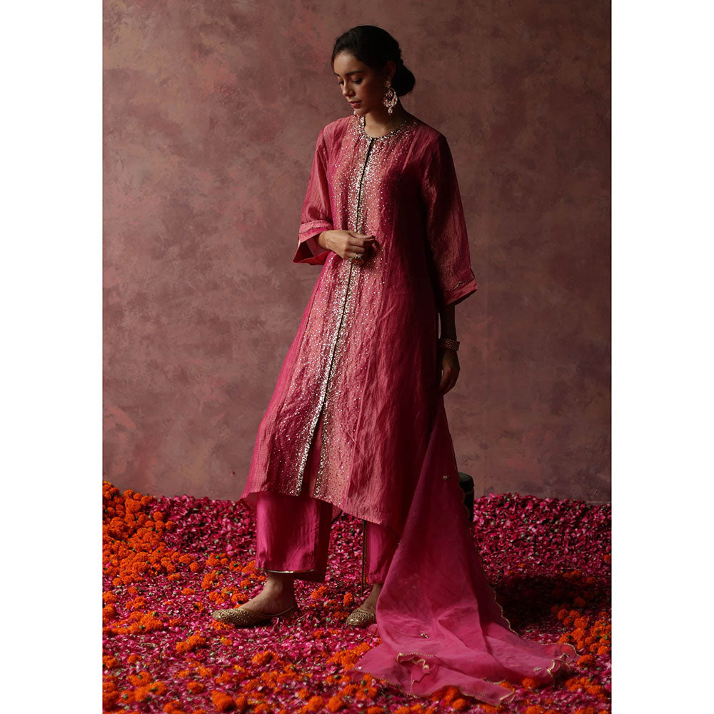 Begum Pret Paakizah Pink Kurta (Set of 4)