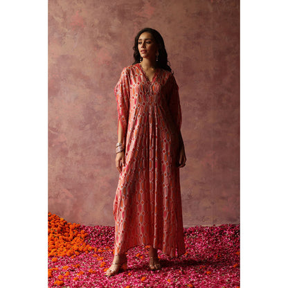 Begum Pret INAYA Kaftan Dress Multi-Color Embellished