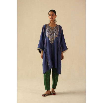 Begum Pret Blue Parizad Kurta with Pant
