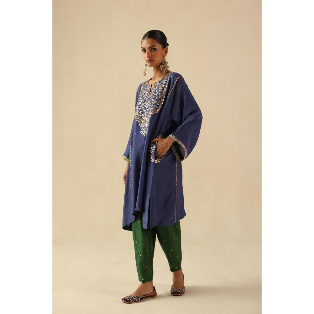 Begum Pret Blue Parizad Kurta with Pant