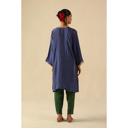 Begum Pret Blue Parizad Kurta with Pant