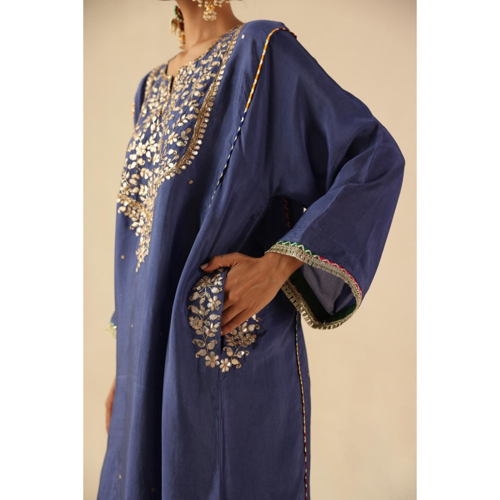 Begum Pret Blue Parizad Kurta with Pant