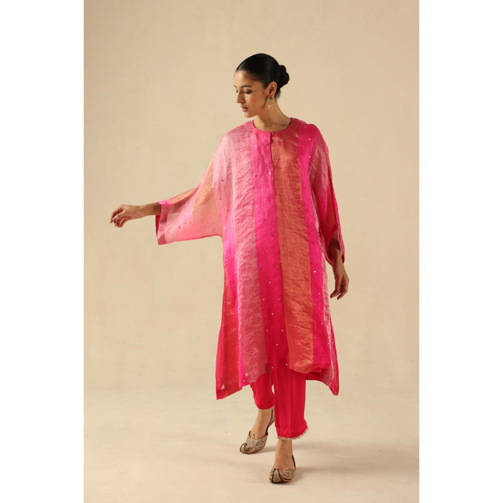Begum Pret Pink Tabeer Kurta with Pant
