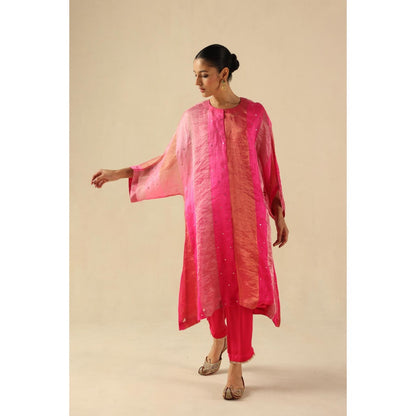Begum Pret Pink Tabeer Kurta with Pant