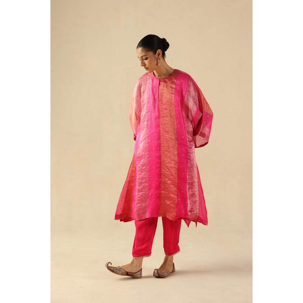 Begum Pret Pink Tabeer Kurta with Pant