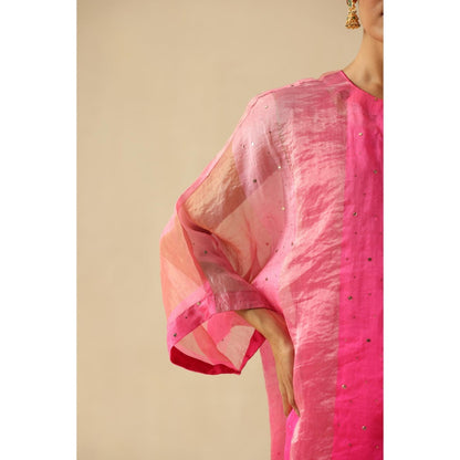 Begum Pret Pink Tabeer Kurta with Pant