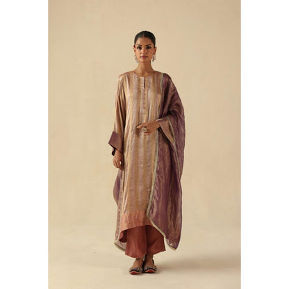 Begum Pret Pink Gauhar Kurta Wit Pant and Dupatta