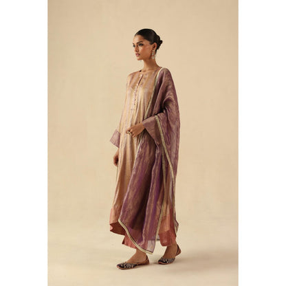 Begum Pret Pink Gauhar Kurta Wit Pant and Dupatta