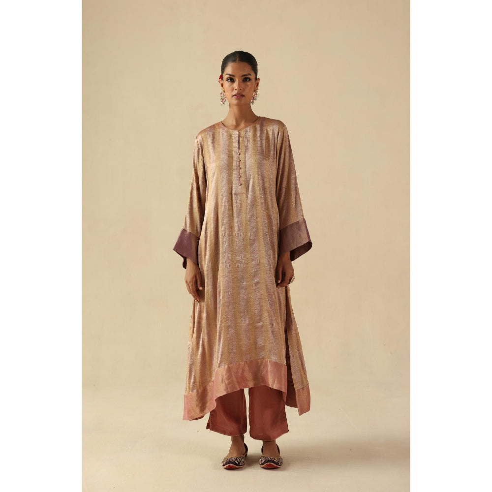 Begum Pret Pink Gauhar Kurta Wit Pant and Dupatta
