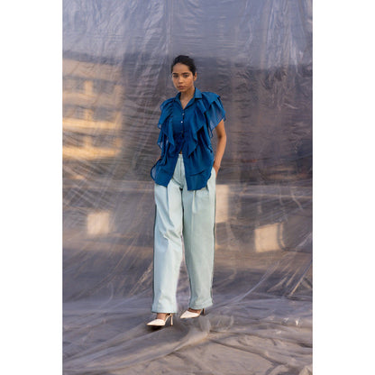 BENNCH Pleated Denim Pant