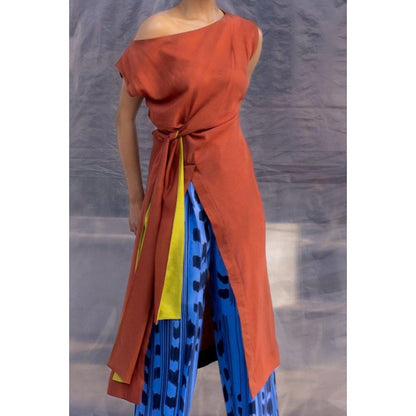 BENNCH Brown Cobalt Top & Pant (Set of 2)
