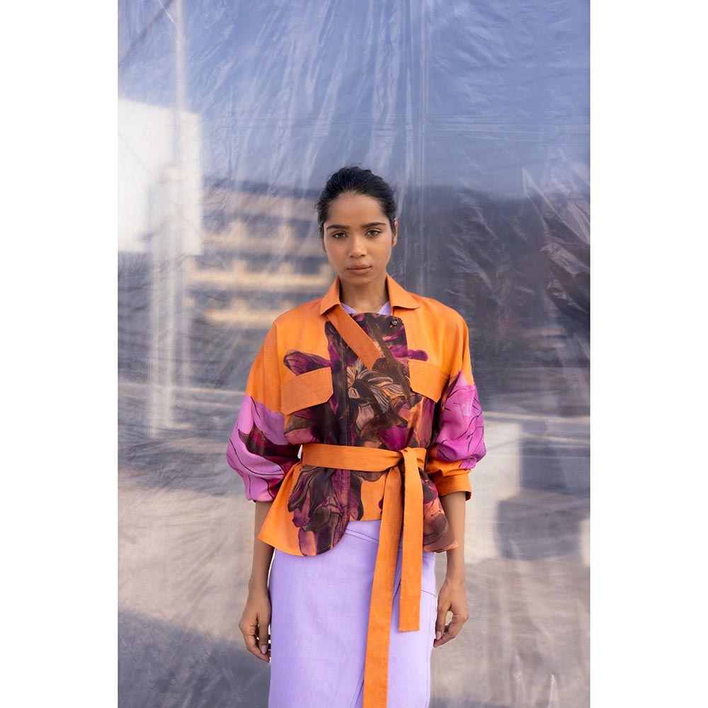 BENNCH Dahlia Silk Crop Jacket