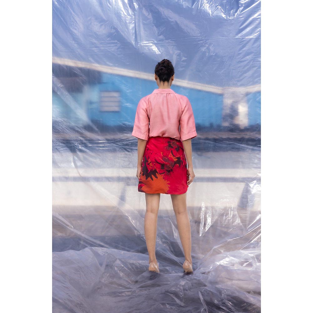 BENNCH Soft Peach Silk Shirt